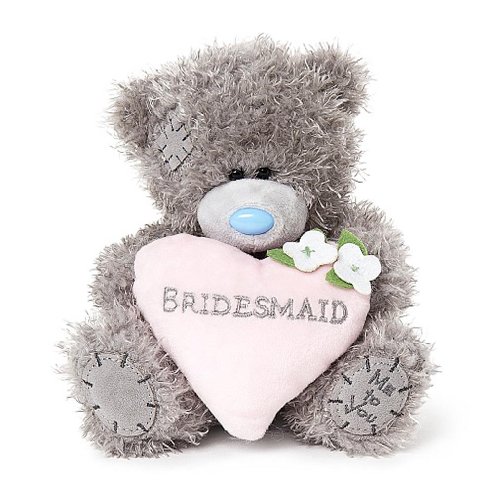 7" Bridesmaid Padded Heart Me to You Wedding Bear Extra Image 1